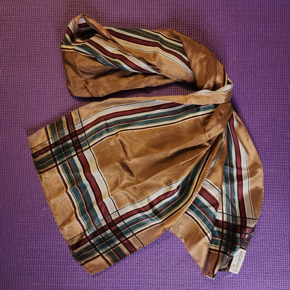 Vintage Silk Scarf Liz Claiborne